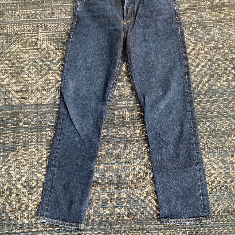 Agolde Dark Indigo Straight Leg Jeans